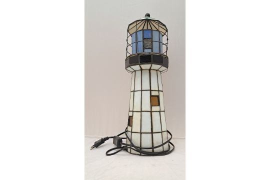 Leuchtturm Lampe Tiffanystil